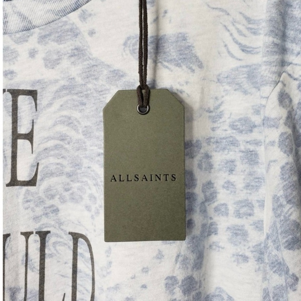 NWT AllSaints reverse boyfriend tee. Size Small - Picture 7 of 7